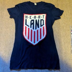 Women's heartland barstool sports t shirt